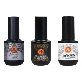 Mc Nails Geles Finalizadores Uñas Acrilicas, Top + Base + Mate, Mc