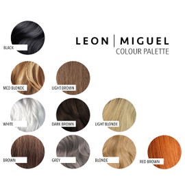 LEON MIGUEL Hair Fiber - Haarverdichtung - Premium Streuhaar/Schütthaar mit Soforteffekt bei Geheimratsecken, Haarausfall und lichtem Haar - Haarpuder | 25g (Dunkelbraun)