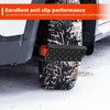 Rubber Snow Chains, Pack of 2 Wheel Tyre Chains, Traction