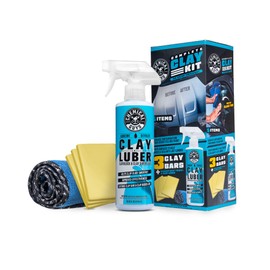 Chemical Guys Complete Clay Kit, Paint Restoration Kit, with Clay Luber 16 oz, 3 Clay Bars, & Microfiber Towel for Cars, Trucks, SUVs, & More