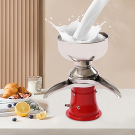 Milk Cream Centrifugal Separator,Stainless Steel Electric Cream Separator Milk Cow Cream Separator,Electric Milk Skimmer for Cow Goat Milk,13.2Gal/H Production Capacity