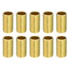 PATIKIL M10 Fine Thread Lamp Pipe, 10 Pack 15mm Threaded