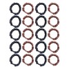 Silk Skinny Scrunchies Set 20 PCS Hair Ties Elastics Satin