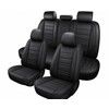 Toolzia PU Leather Car Seat Covers - Universal 5-Seat Full Set