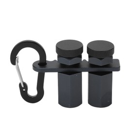 2Pcs Stair Gauge Aluminum Alloy Hex Flat Gauge Non Slip Framing Square Stops Stair Stringer Raft Layout Attachment Framing Jigs with Thumb Screw Black