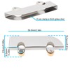 OTOTEC 10x 5mm Stainless Steel Glass Sliding Door Rollers Track