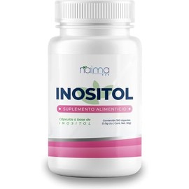 NAIMA Inositol, 100 Cápsulas | Suplemento Alimenticio 100% Puro| Ingredientes Naturales, Sin Aditivos | Equilibrio Hormonal y Bienestar Emocional Muje