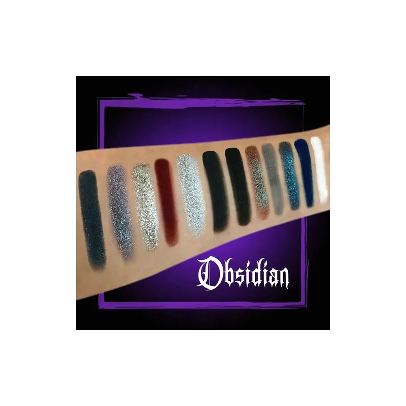 Paleta De Sombras De Ojos Malagna Obsidian Hipoalergénico