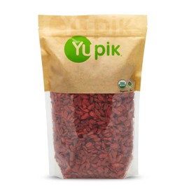 Yupik Organic Dried Goji Berries, 2.2 lb (35.2 oz), Gluten-Free, Non-GMO, Vegan, Dried Fruits, Wolfberries, Sulphite-Free, Superfood, High in Vitamin A & C, Source of Fiber, Ideal for Baking