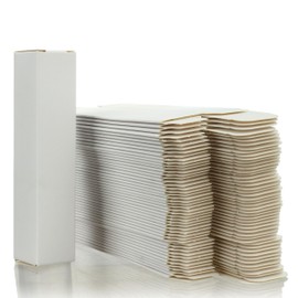 COSIDEA 50pcs 23 * 23 * 110mm lip gloss Craft White paper boxes Small packing box 350gms for lipgloss mascara lipstick packing