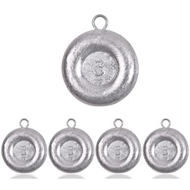Sinker Coin Sinkers for Drifting Trolling Catfishing Saltwater Tackle Fishing Sinkers 1oz 2oz 3oz 4oz 5oz 6oz 8oz (3oz - 5pcs)