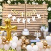God Bless Decorations -White and Gold Dove Banner, Cross Garlands
