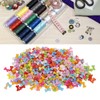1000Pcs Dog Bone Buttons Bright Vivid Colors Cute Dog Bone