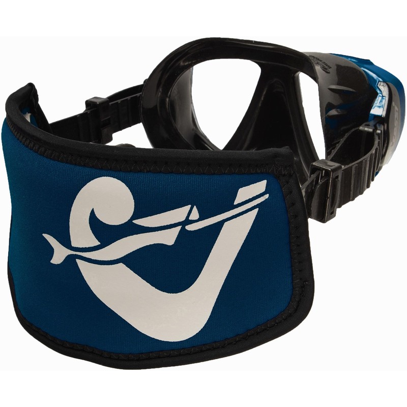 Cressi Simply Neo Mask Strap Cover_Blue Navy/White - Neoprene Mask