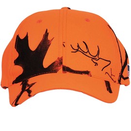 EDTREK High Performance Hat for Hunter and Angler - Waterproof Hunting Cap, Fishing Cap, Outdoor Cap (Wild Fire - Blaze Orange Camo), One Size