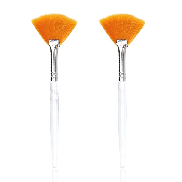 Soft 'N Style Facial Brushes Fan Mask Brush, Soft Makeup