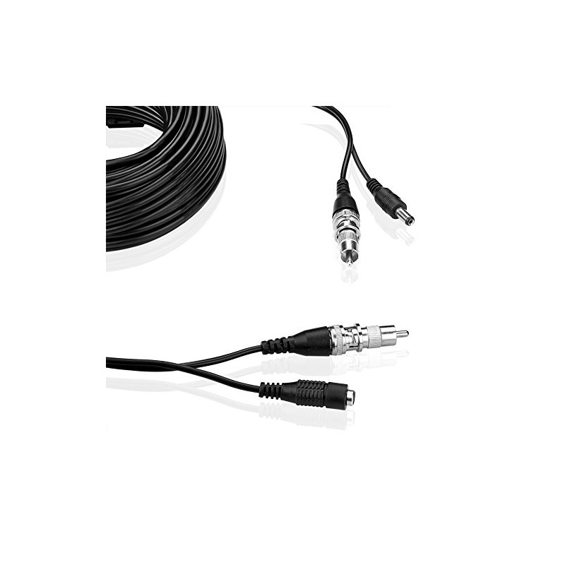 SIENOC DC Power Security Camera Cable CCTV Video Power Wire