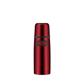 THERMOS LIGHT & COMPACT BEVERAGE BOTTLE 0.35 L, cranberry red, thermos flask, stainless steel, insulated bottle with drinking cup, 12 hours hot / 24 hours cold, dishwasher safe, completely leak-proof,