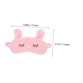 Gatuida Plush Rabbit Sleep Mask for Soft Cute Eye Cover for Sleeping Travel Nap Lightweight Comfortable Sleep Mask for Women and Men