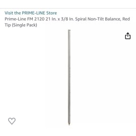 MADE 2 FIT Spiral Non-Tilt Balance Make 2 Fit 3/8" Red  21"