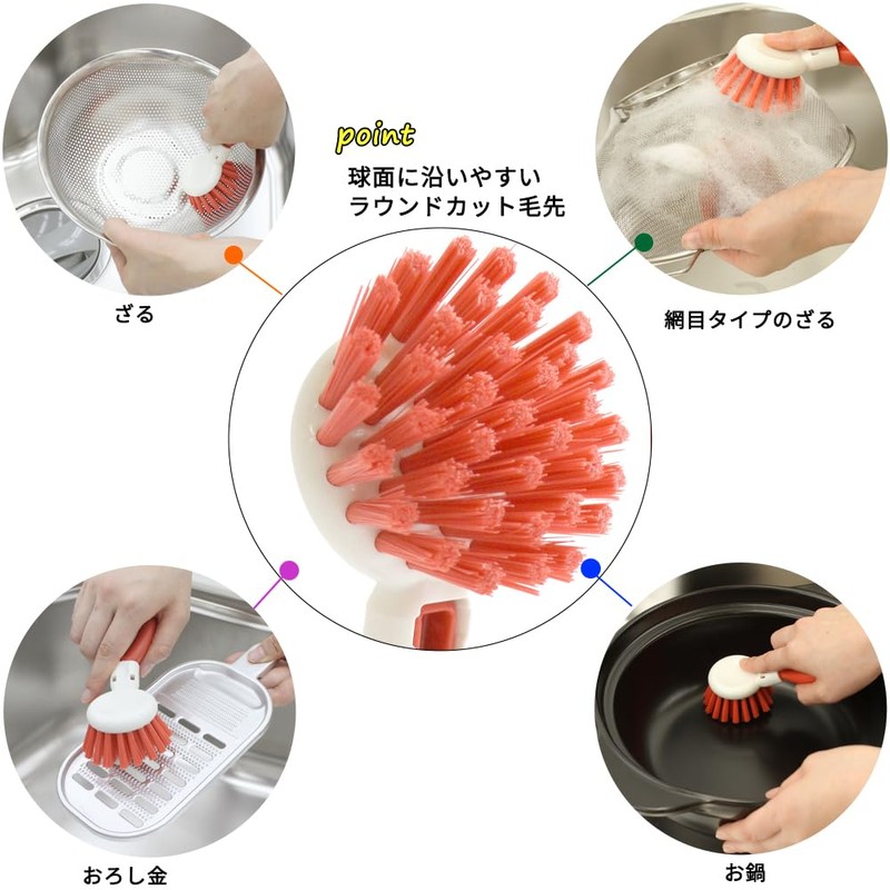 [Made in Japan] Kitchen Brush, 5.9 x 2.4 inches (15