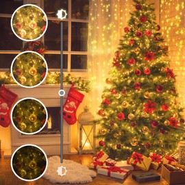 ROADAYLY Christmas Lights Warm White, 196 FT 500 LED Outdoor Waterproof Christmas Tree Lights with Timer 8 Modes, Green Wire Plug Fairy Lights Indoor Twinkle String Lights Xmas Decorations