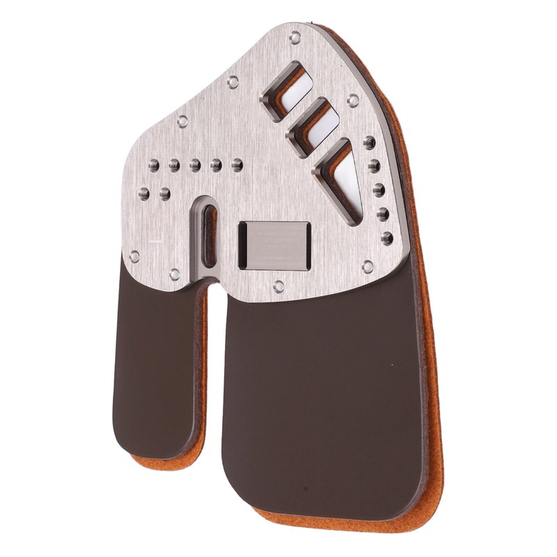 Leather Archery Finger Tab Protect Guard Recurve Bow Protector Shooting