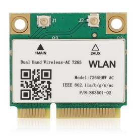 HighZer0 Electronics Wireless-AC 7265 Media tarjeta de red PCIe | 867 Mbps con soporte Bluetooth 4.0 | Pieza de repuesto HMC WLAN 7265.Tarjeta Wi-Fi HMWG 7265HMW