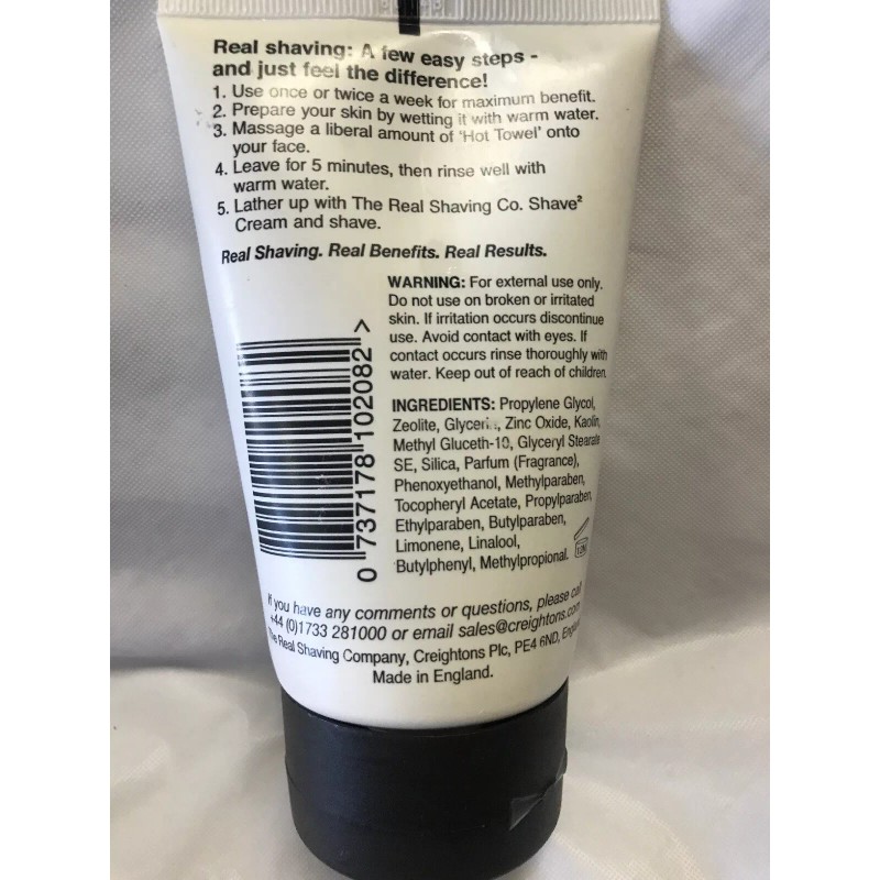 The Real Shaving Company Self Heating Face Mask, Moisturising 125mle