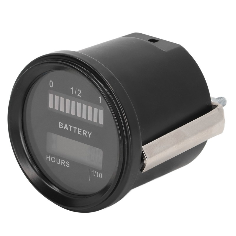 Digital Battery Indicator Hour Meter Multifunctional Gauge IP65 Waterproof for