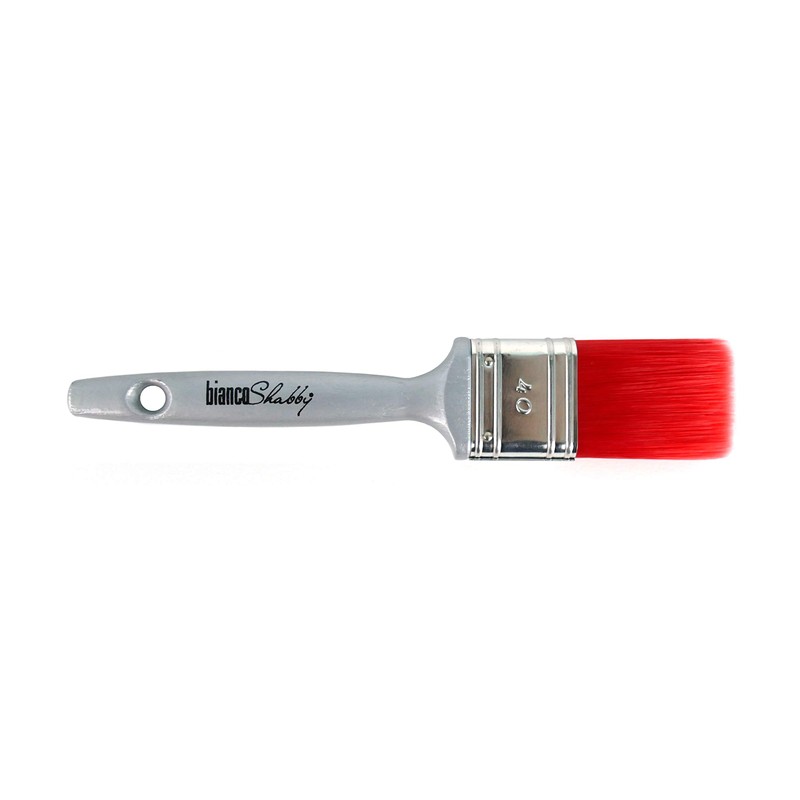 BIANCO SHABBY Set of 2 Professional Paint Brushes for Chalk