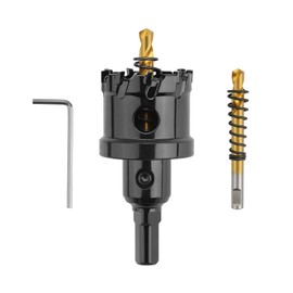 [2024] Carbide Stainless Steel Hole Saw, Drilling, Electric Drill, Woodworking, Iron, Metal, Stainless Steel, Aluminum, Etc., Recommended by DIY Professionals, Hole Cutter (1.2 inches (30 mm)