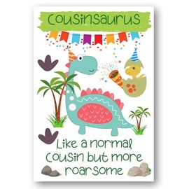 Second Ave Children's Cousinsaurus Dinosaur Cousin Happy Birthday Card