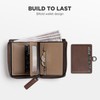 VULKIT Mens Wallet RFID Blocking Credit Card Wallet Leather Passcass