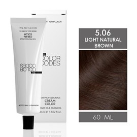 The Color Codes Cream Color Professional Hair Color Series - 60ml - Professional Hair Colours in 76 Shades (5.06 Natural Light Brown)