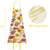 Lanrinwon 100% Cotton Aprons for Women with Pockets,25"x34" Long Adjustable