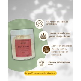 Body Butter - Crema Corporal Natural Hidratante Intensiva Aroma Coco Lima