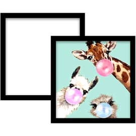 SPOKKI 2 Pack Diamond Painting Frame, Black Diamond Painting Picture Frame 30 x 30, Diamond Painting Accessories Magnetic Picture Frame for Diamond Painting Pictures