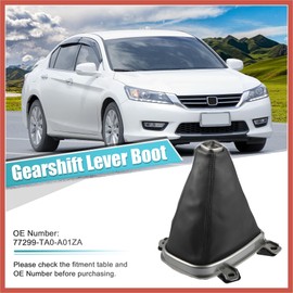 ACROPIX Gearshift Lever Boot Shifter Boot Cover for Honda Accord 2008 2009 2010 2011 2012 Change Lever Boot Assembly Replace 77299-TA0-A01ZA Car Parts
