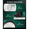 SCITOO Front HVAC Heater Blower Motor with Fan Cage Fit