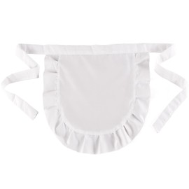DILUSILK Maid Apron,White Apron,Fancy Dress,Women Retro Kitchen Cleaning Waist Apr/on,Maid Costume Accessories for Women Chef Party Cooking Restaurant Waitress Servant Bistro Coffee Shop Cosplay