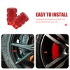 VOSAREA 4 Pieces Aluminium Alloy Car Tyre Valve Caps Round