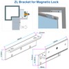 UHPPOTE Z and L Bracket for Inward Door 180KG/350lbs Holding