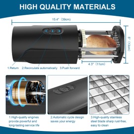 Electric French Fry Cutter, Professional Commercial Potato Cutter with 1/2 & 3/8 Inch Stainless Steel Blade, Electric French Fries Maker, Household Potato Carrots Cucumbers Slicer