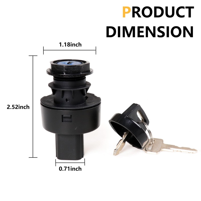 Ignition Key Switch for 2020 2021 2022 2023 2024 2025