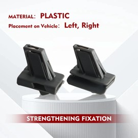 1 Pair Left and Right Bumper to Fender Brackets Clips Gray, Bumper Cover Retainers for Nissan Altima Leaf Rogue Sentra-Replaces OEM 62224-JG000 62225-JG000 62224JG000 62225JG000