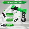 TYT Synthetic Winch Rope Kit - 1/4'' x 50' with