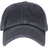 KBE-PG-Classic BLK Classic Cotton Dad Hat Adjustable Unconstructed Plain Cap
