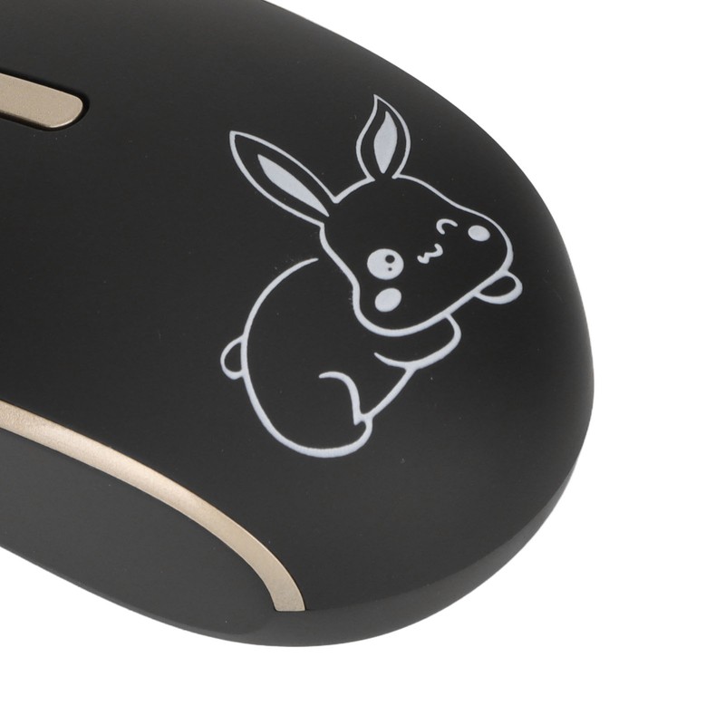 Wireless Type C Mouse 1200DPI Mute Button USB Dual Receiver