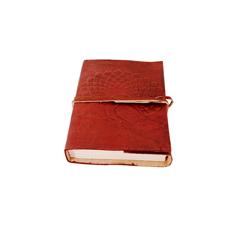 Purpledip Leather Journal 'Rain Dance': Handmade Travel Diary Vintage Notebook